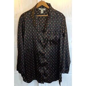 Lane Bryant Silky Pajamas 14/16 Plus Size Old Money Dark Green Extra Large